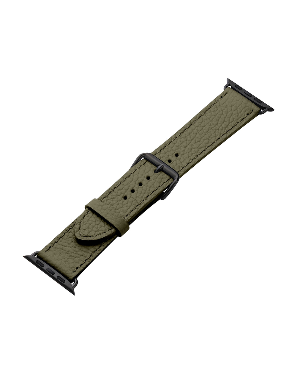 Pasek do Apple Watch ze skóry floater w oliwkowym kolorze