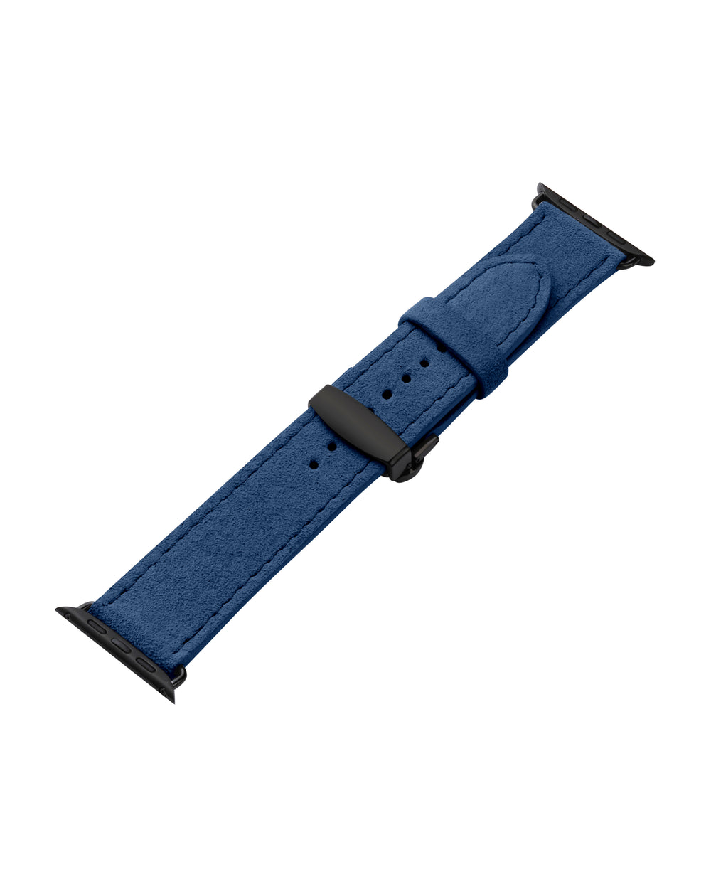 Pasek do Apple Watch z alcantary w niebieskim kolorze