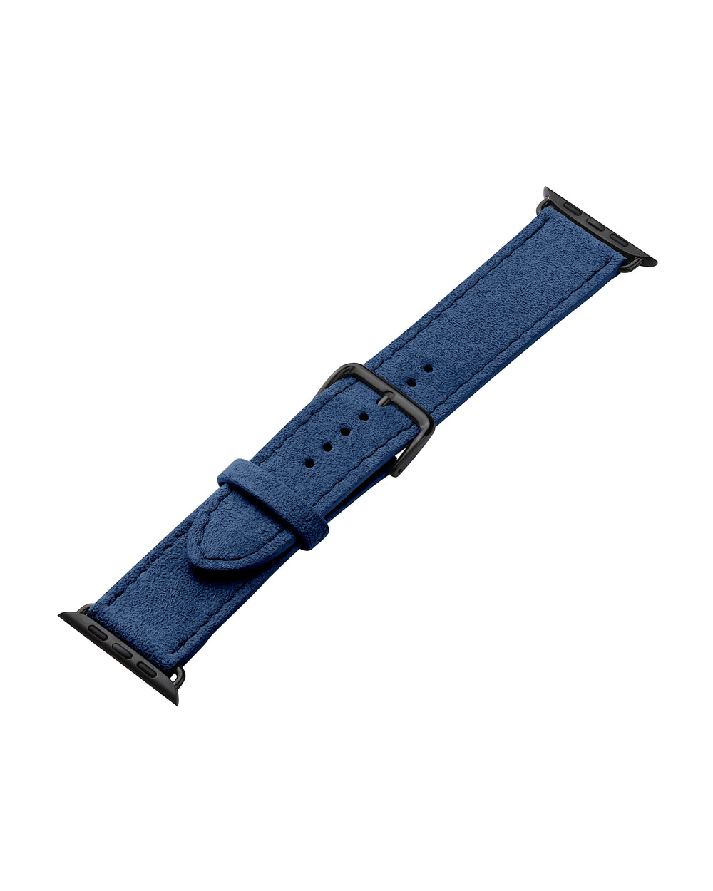 Pasek do Apple Watch z alcantary w niebieskim kolorze