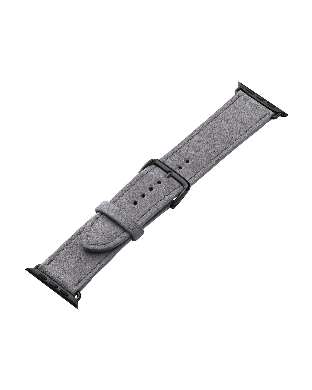 Ремінець для Apple Watch з алькантари у світло-сірому кольорі