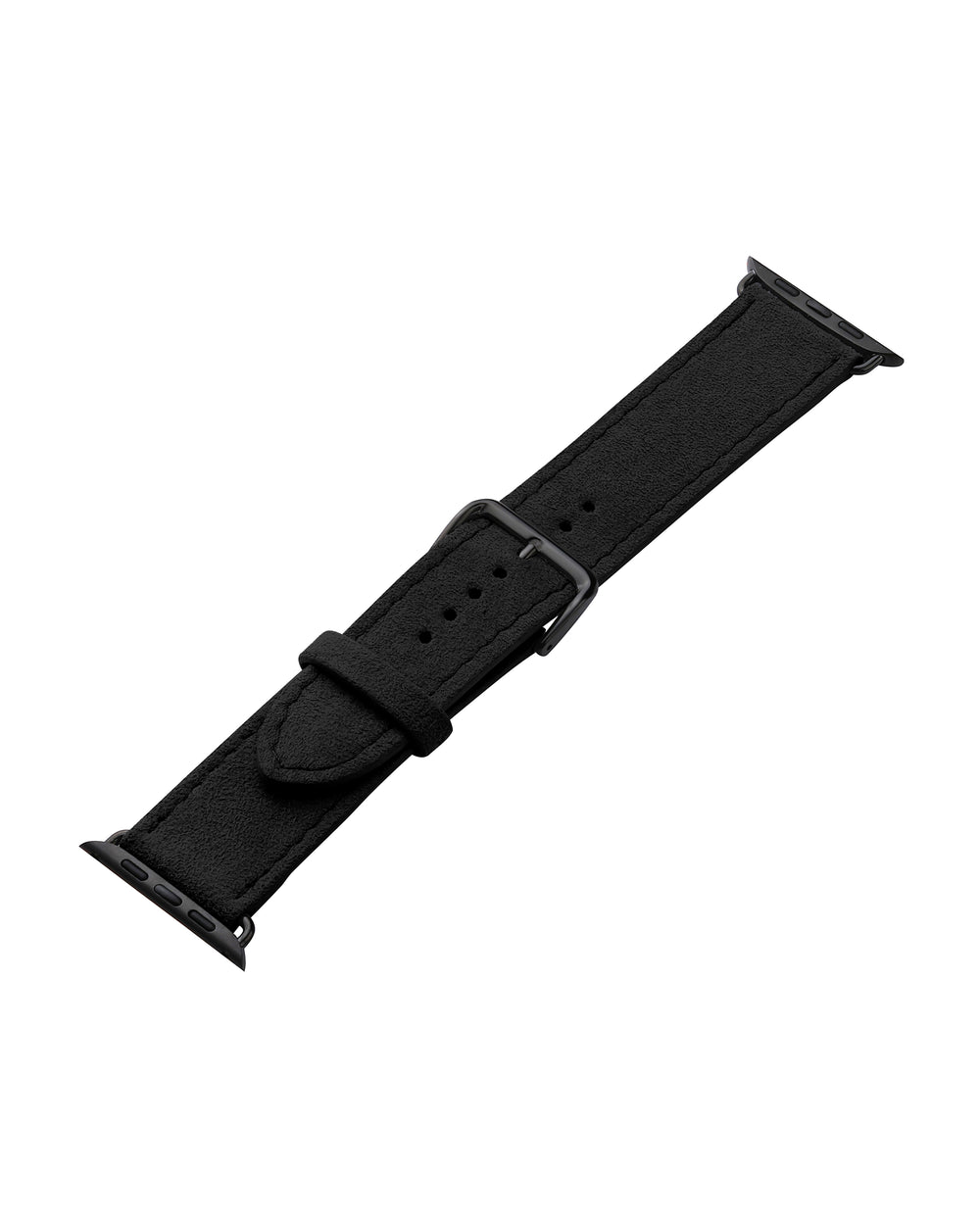 Pasek do Apple Watch z alcantary w czarnym kolorze