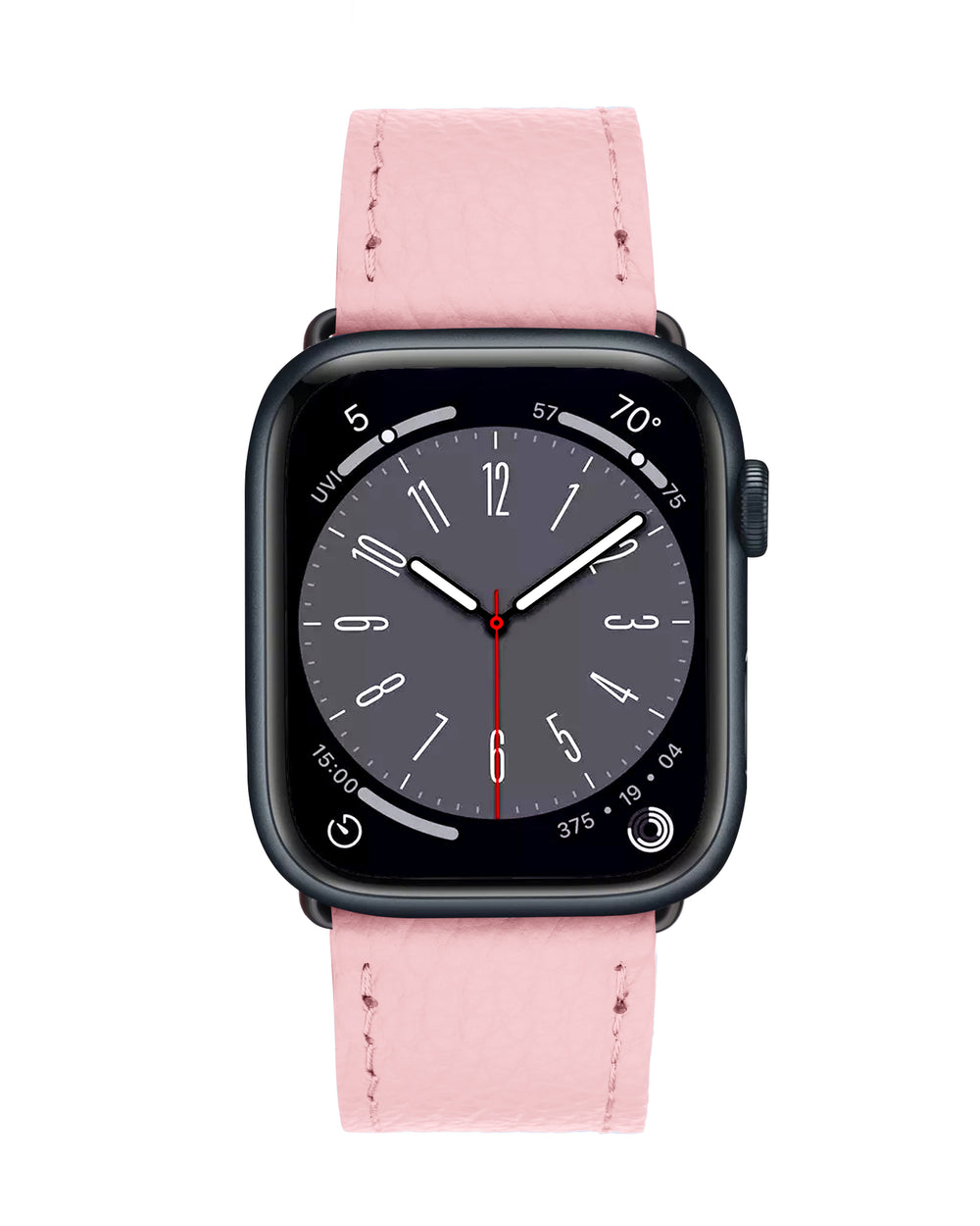 Ремінець для Apple Watch зі шкіри флотар у рожевому кольорі