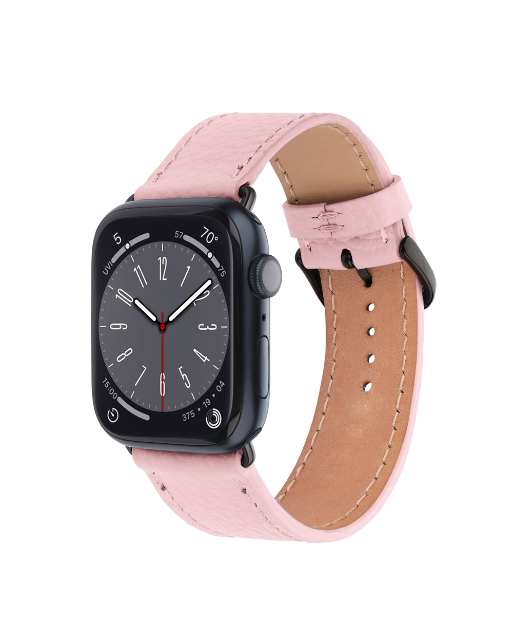 Ремінець для Apple Watch зі шкіри флотар у рожевому кольорі