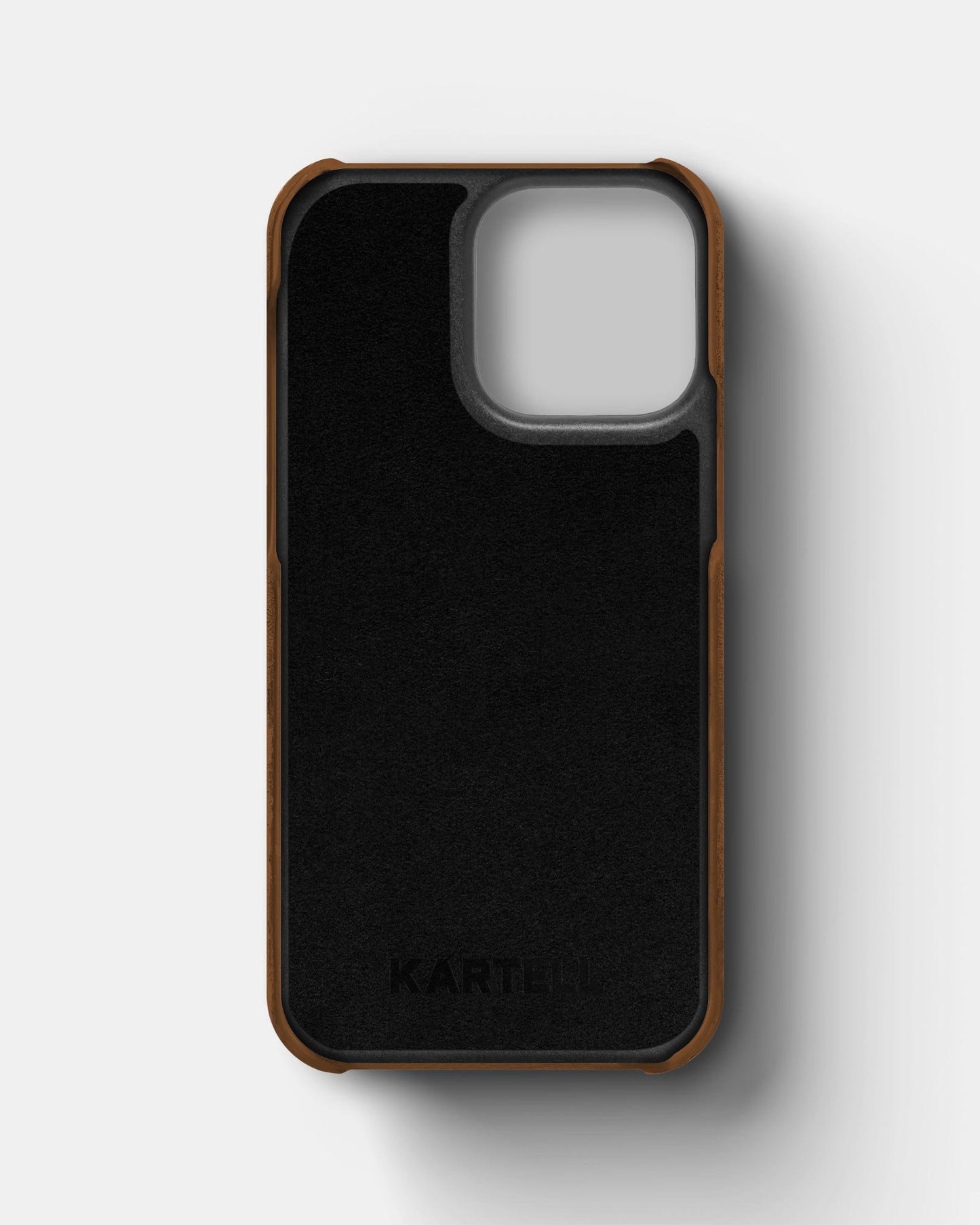 Рудий чохол з алькантари для iPhone 14 Pro