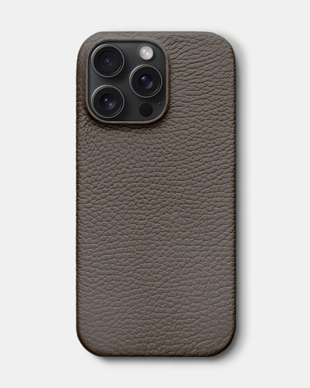 Jasnobrązowe skórzane etui do iPhone 15 Pro Max