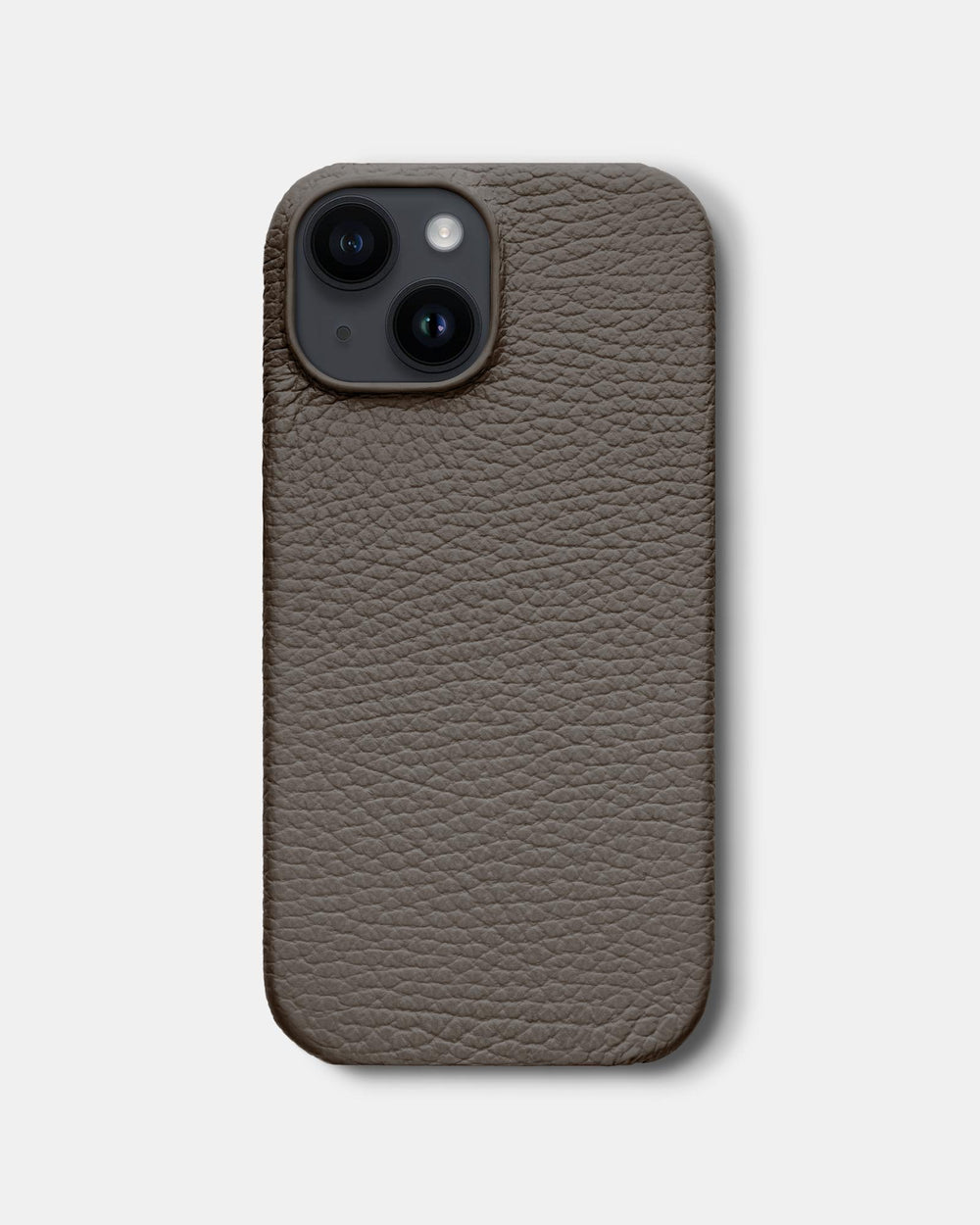 Светло-коричневый кожаный чехол для iPhone 14