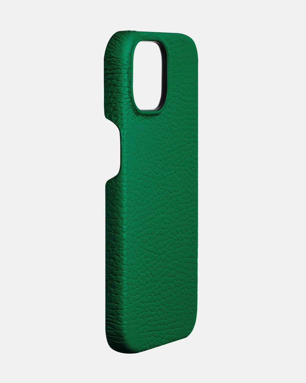Jasnozielone skórzane etui na iPhone 15 Plus