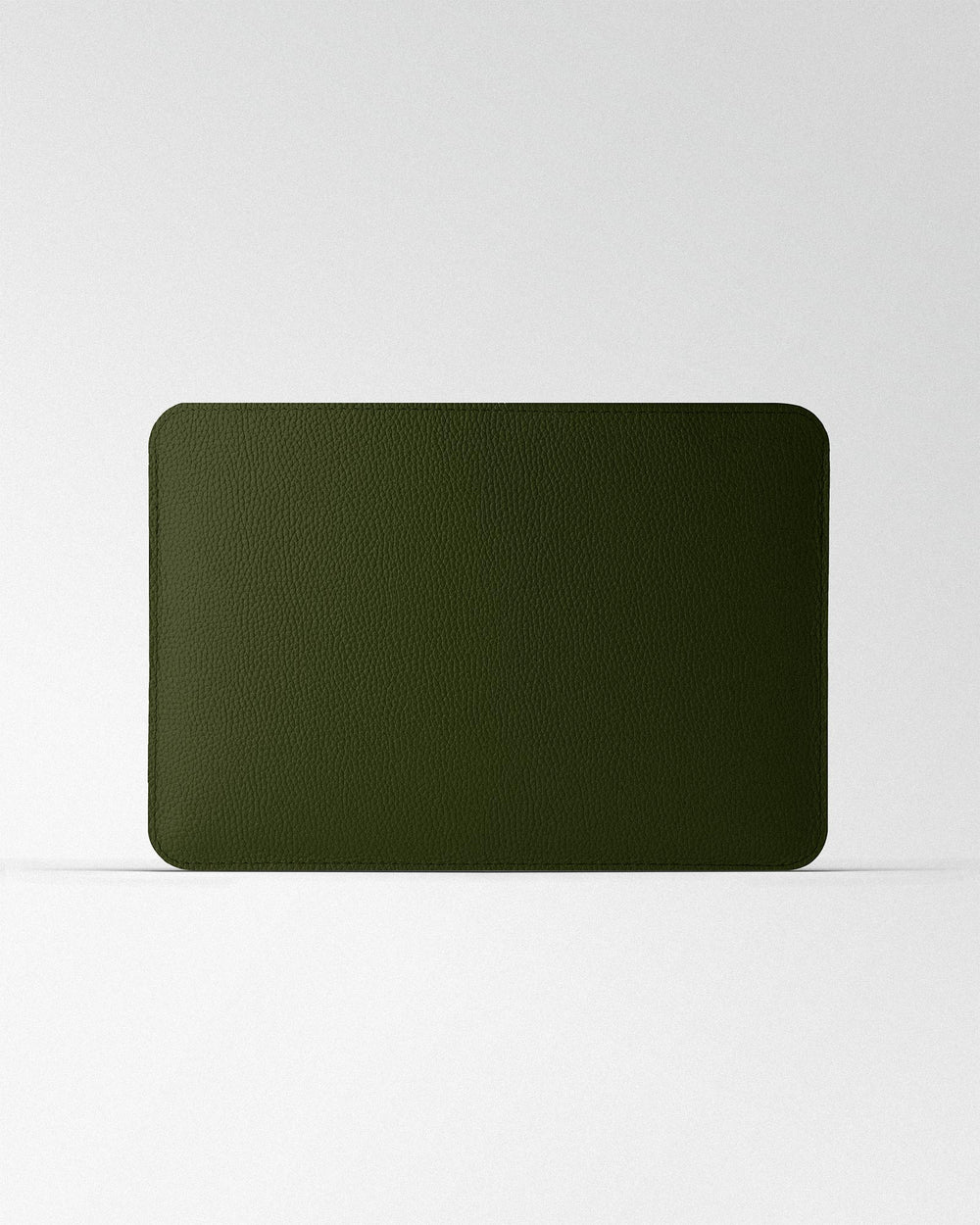 Etui Minimalist z ciemnozielonej skóry do MacBooka