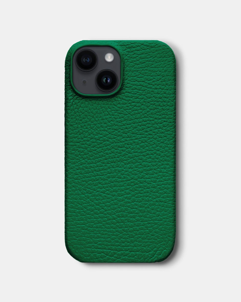 Ярко-зеленый кожаный чехол для iPhone 14
