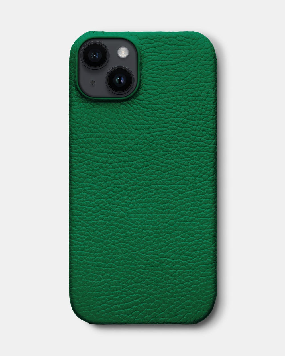 Jasnozielone skórzane etui na iPhone 14 Plus