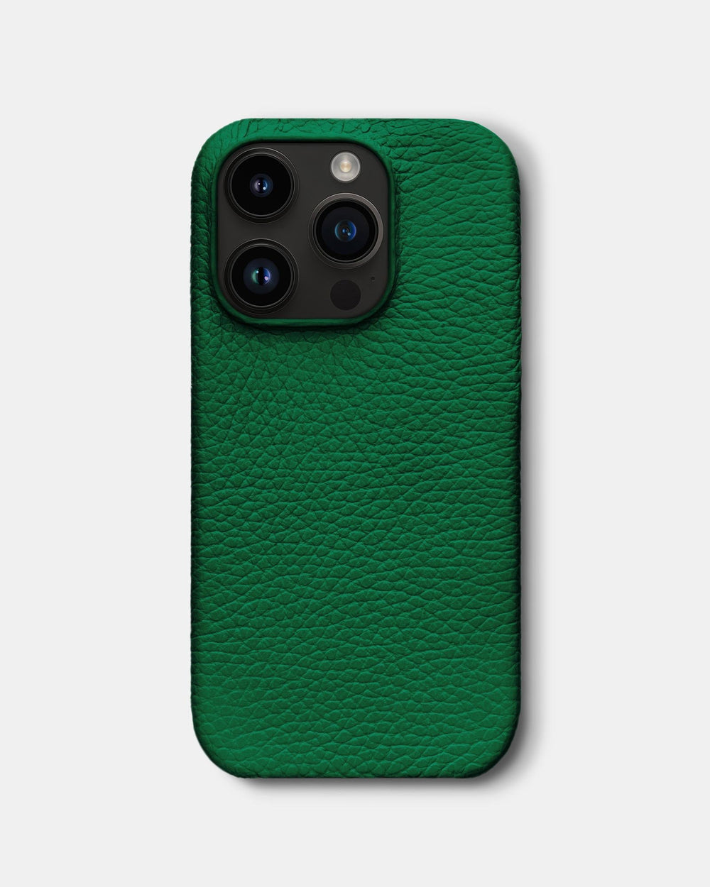 Jasnozielone skórzane etui na iPhone 14 Pro