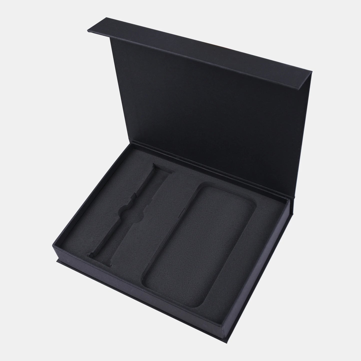 Набір з лілової телячої шкіри, чохол для iPhone та ремінець Apple Watch