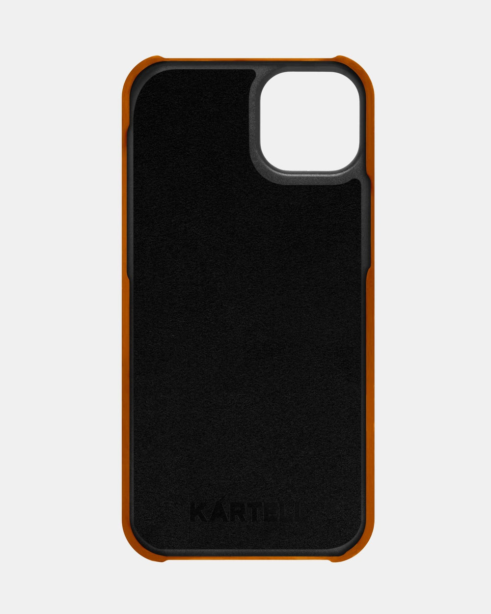 Pomarańczowy skórzany etui do iPhone 14