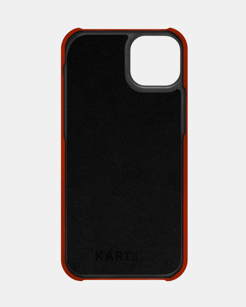 Красный кожаный чехол для iPhone 14