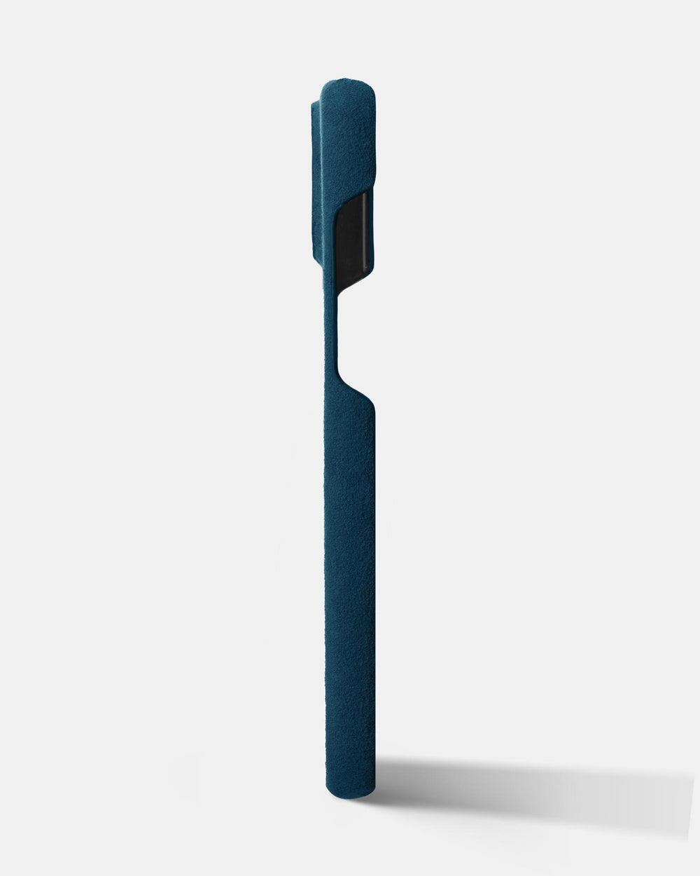 Синій обтягнутий чохол з алькантари для iPhone 14 Plus