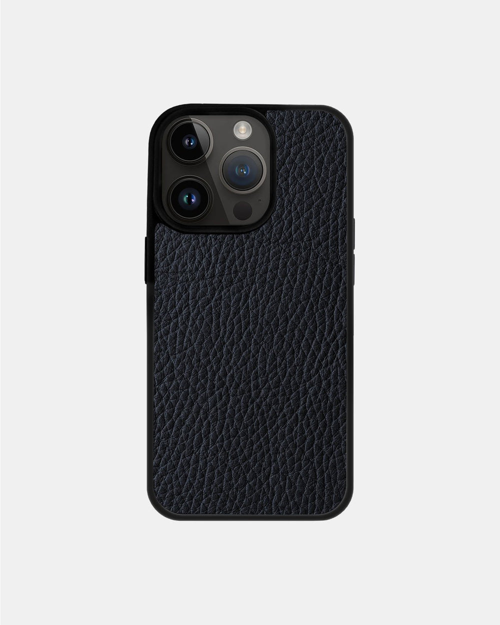Etui z ciemnoniebieskiej cielęcej skóry floater na iPhone 14 Pro