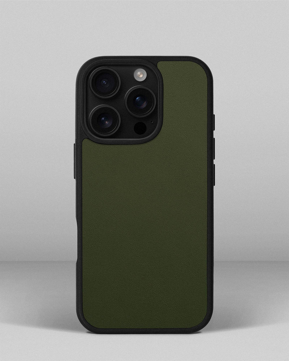 Чохол із зеленої телячої шкіри для iPhone 16 Pro