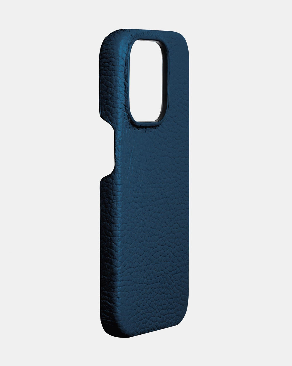 Ciemnoniebieski skórzany etui do iPhone 14 Pro Max