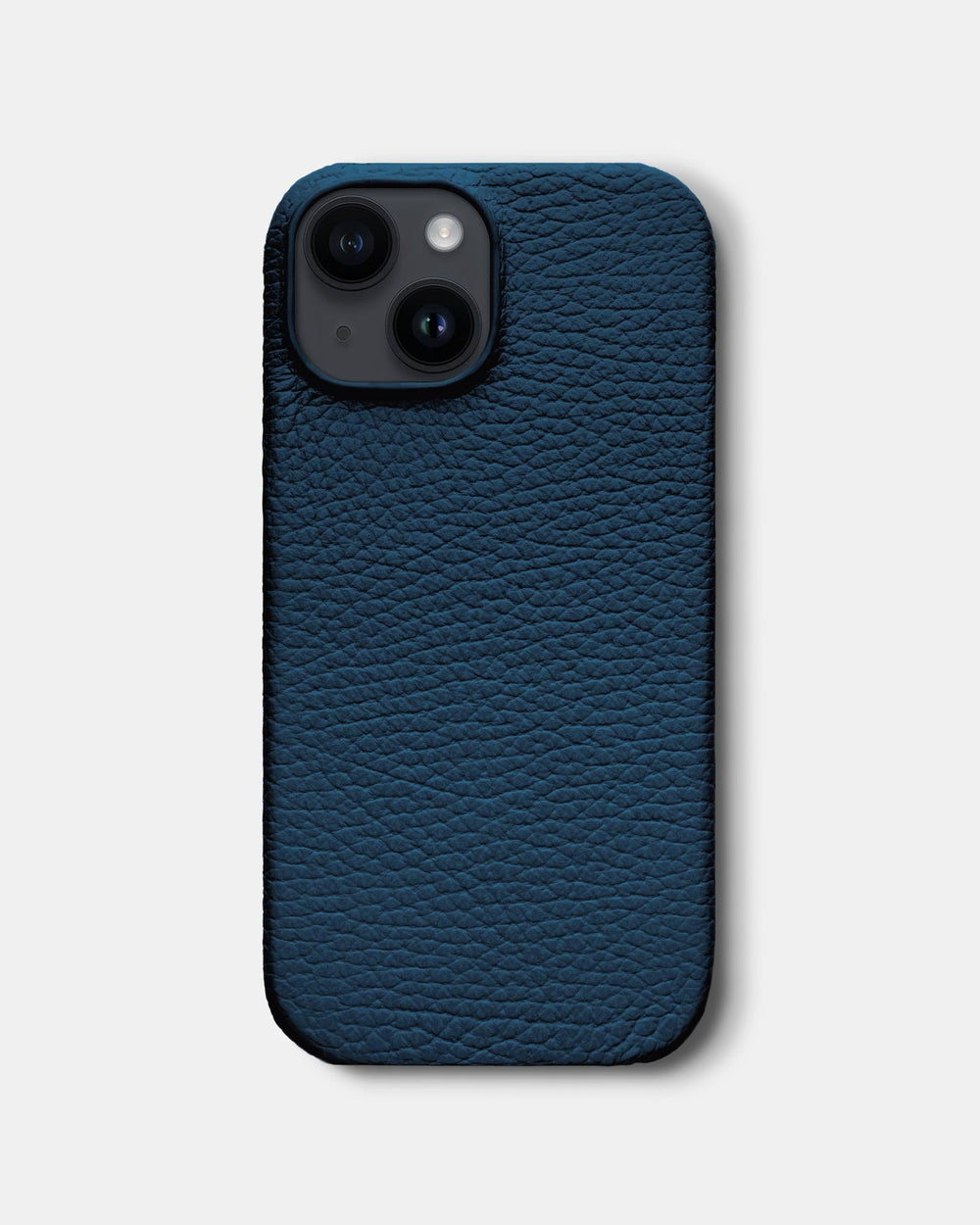 Ciemnoniebieski skórzany etui do iPhone 14
