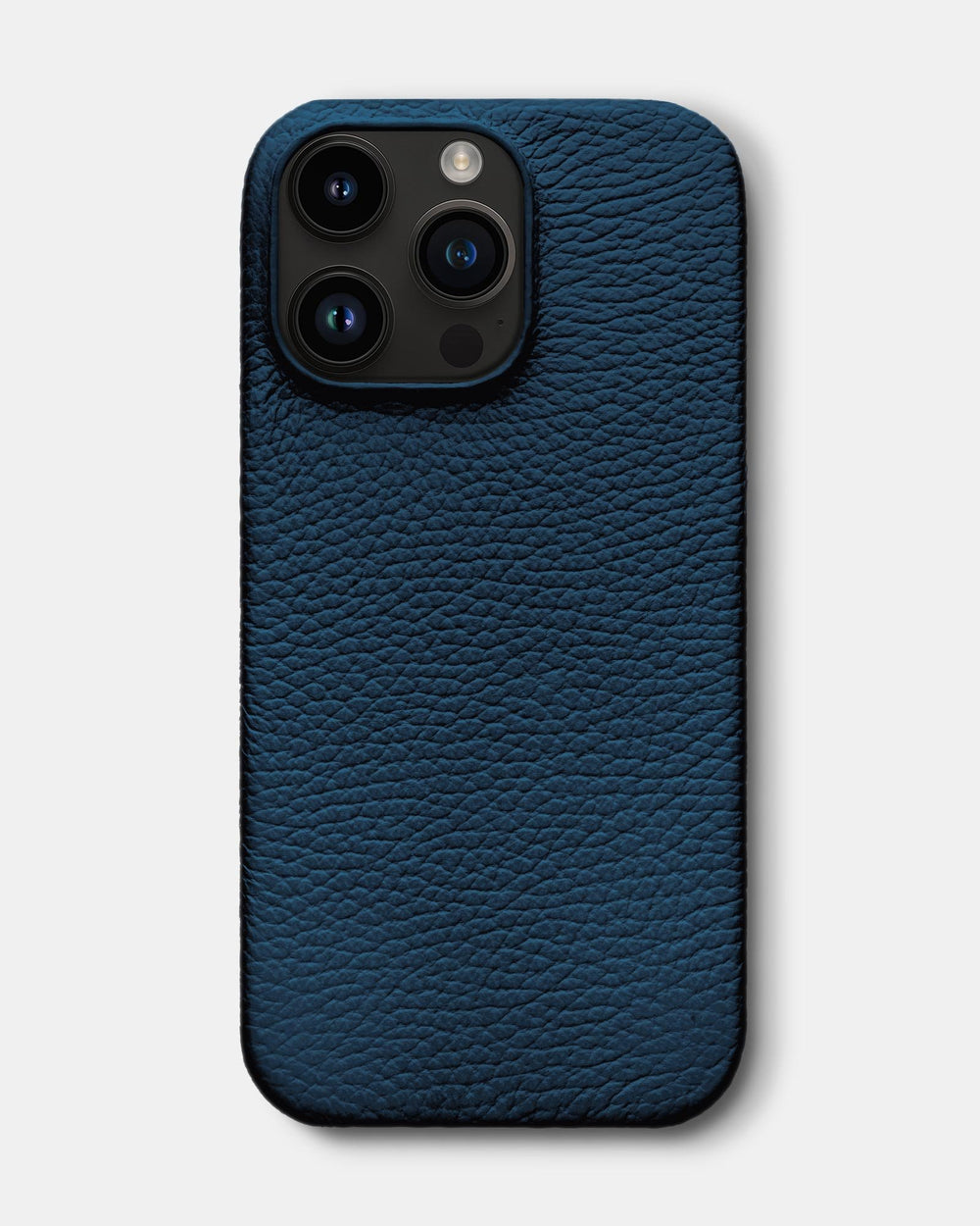 Ciemnoniebieski skórzany etui do iPhone 14 Pro Max