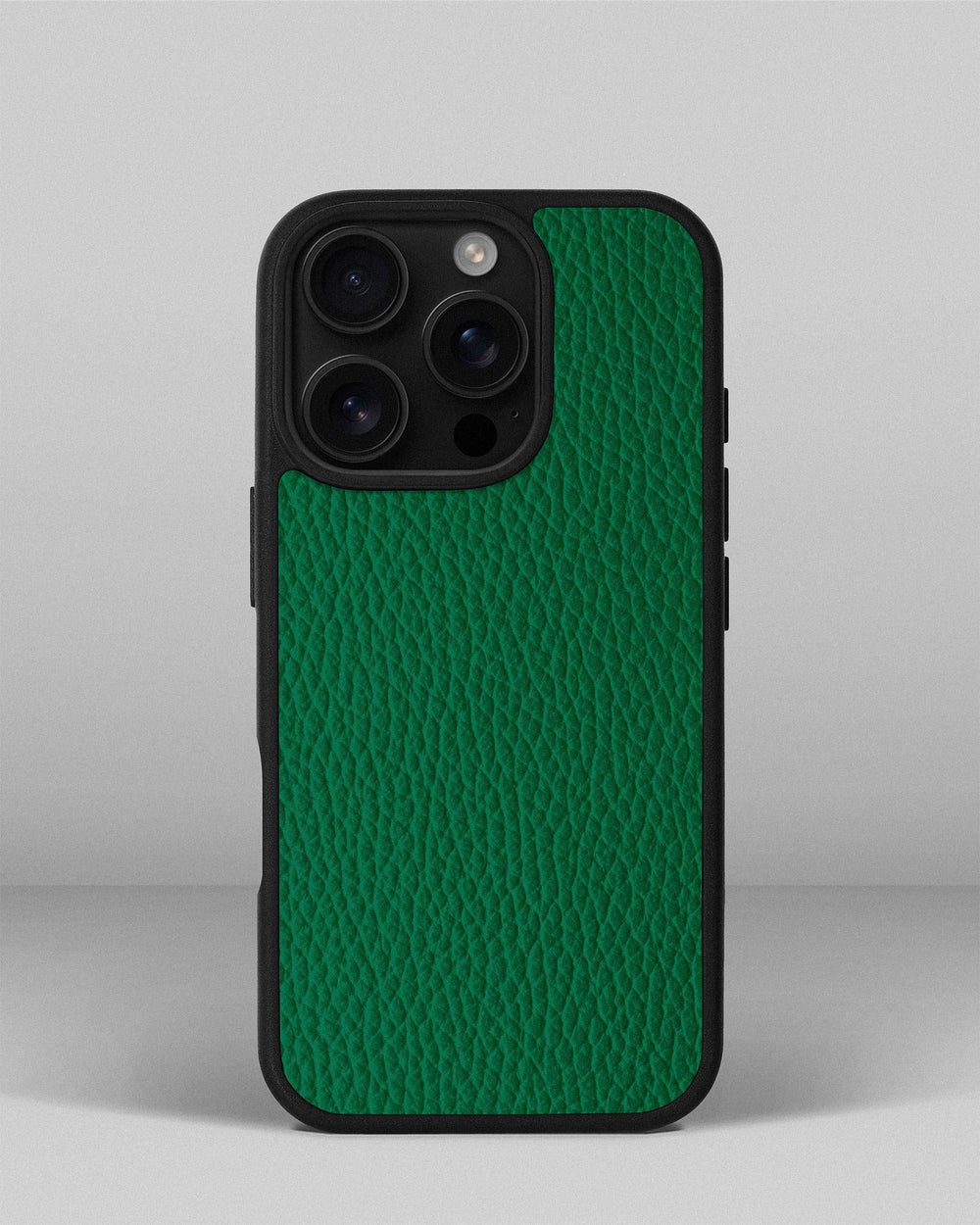 Etui z jasnozielonej skóry cielęcej typu floater do iPhone 16 Pro