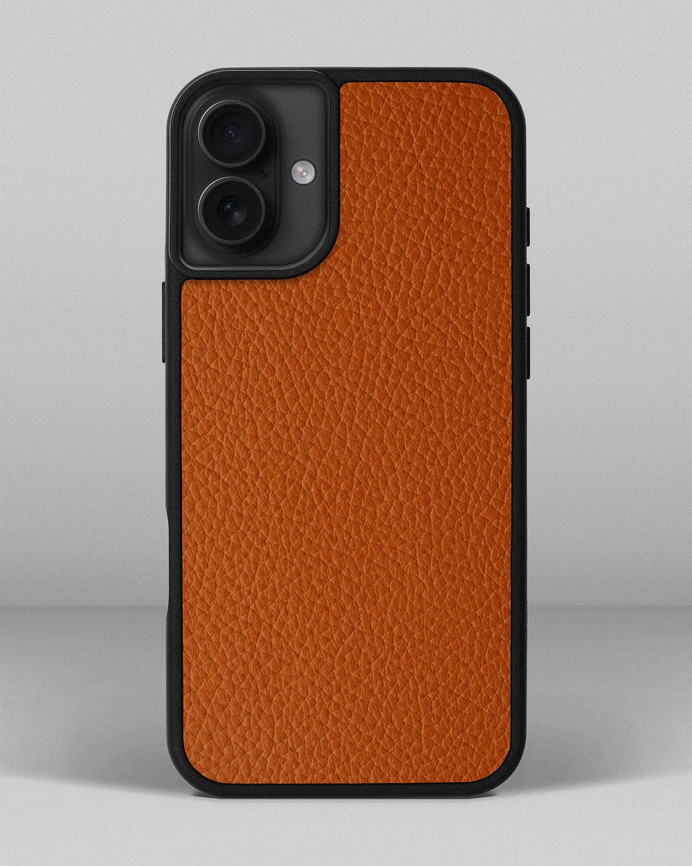 Etui z pomarańczowej cielęcej skóry flotar na iPhone 16 Plus