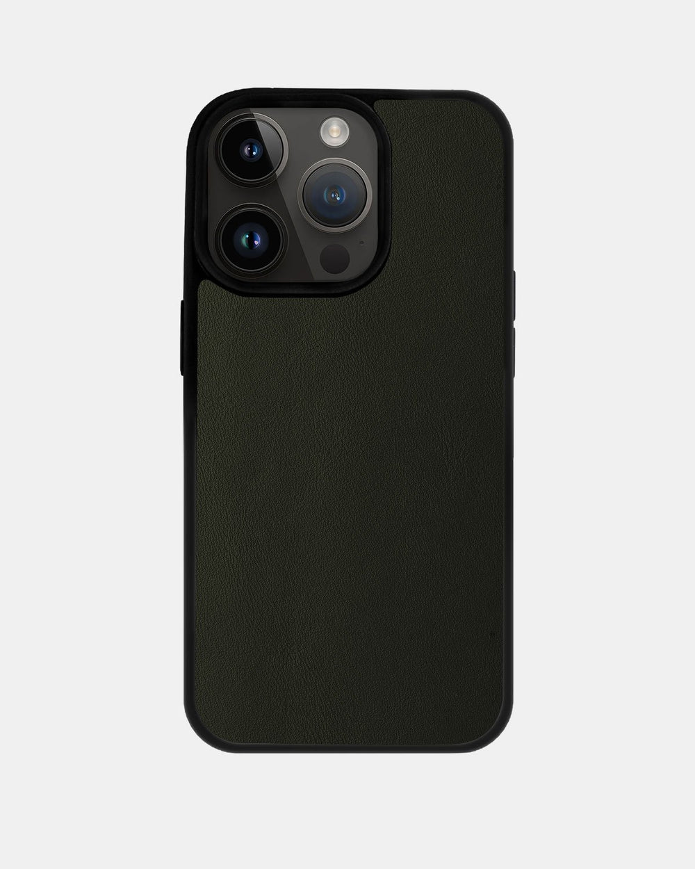 Чехол из зеленой телячьей кожи для iPhone 14 Pro Max
