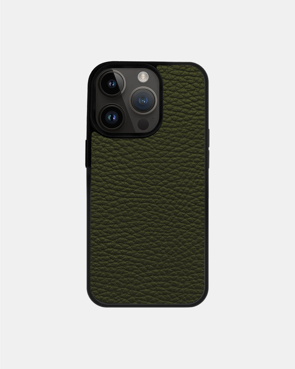 Чохол із зеленої телячої шкіри флотар для iPhone 14 Pro