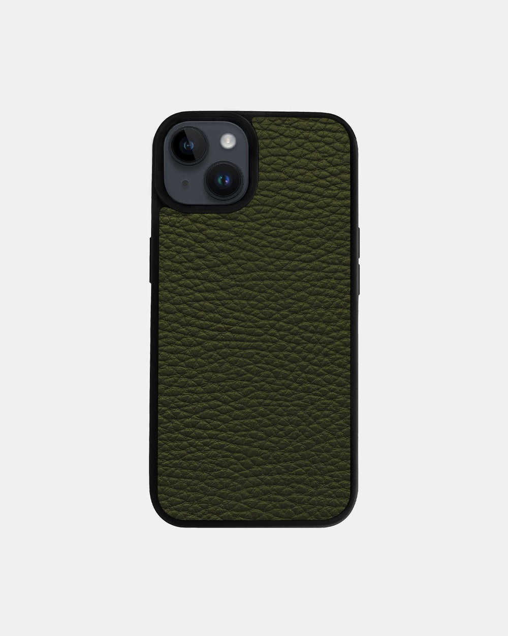 Чохол із зеленої телячої шкіри флотар для iPhone 14