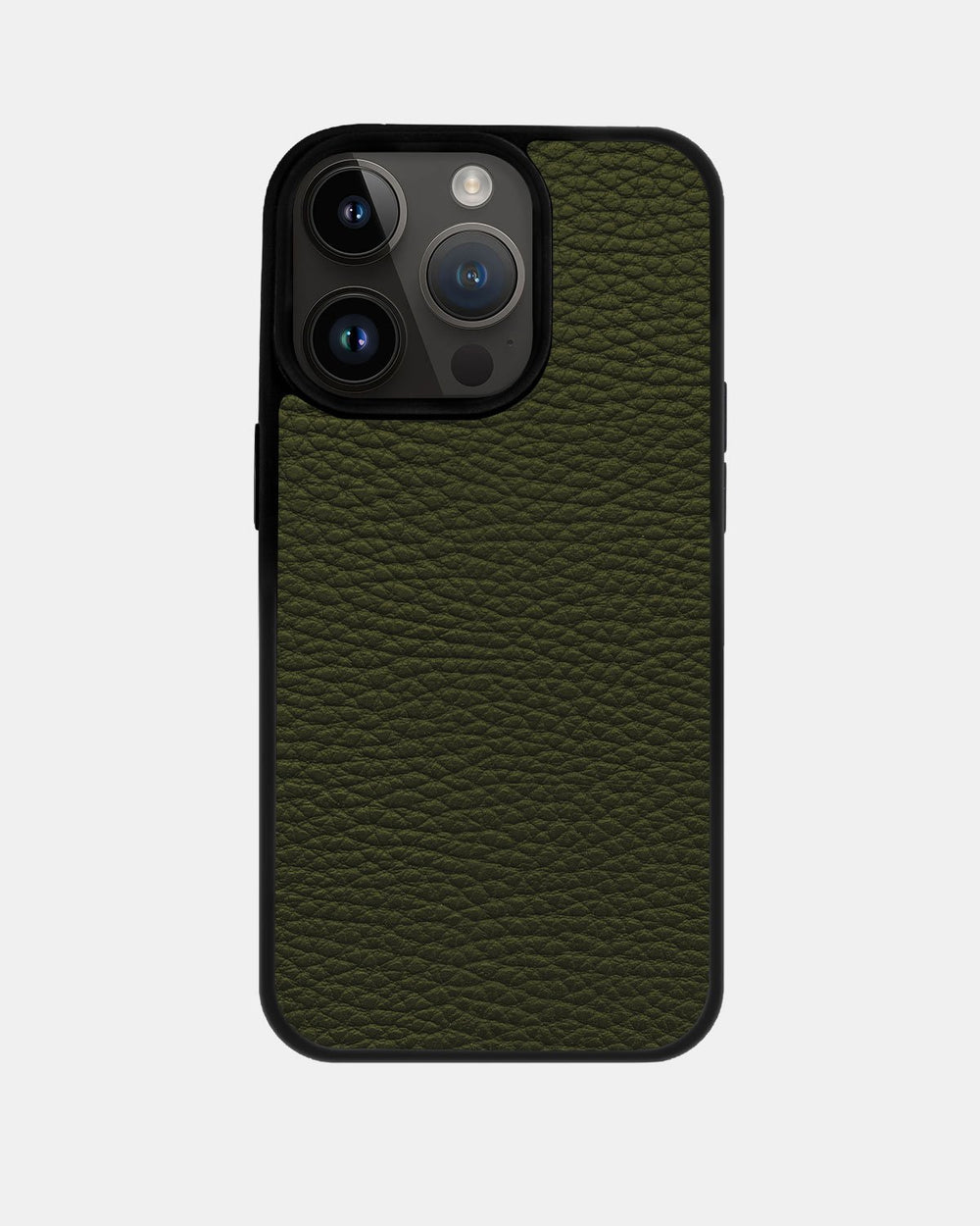 Чехол из зеленой телячьей кожи флотар для iPhone 14 Pro Max