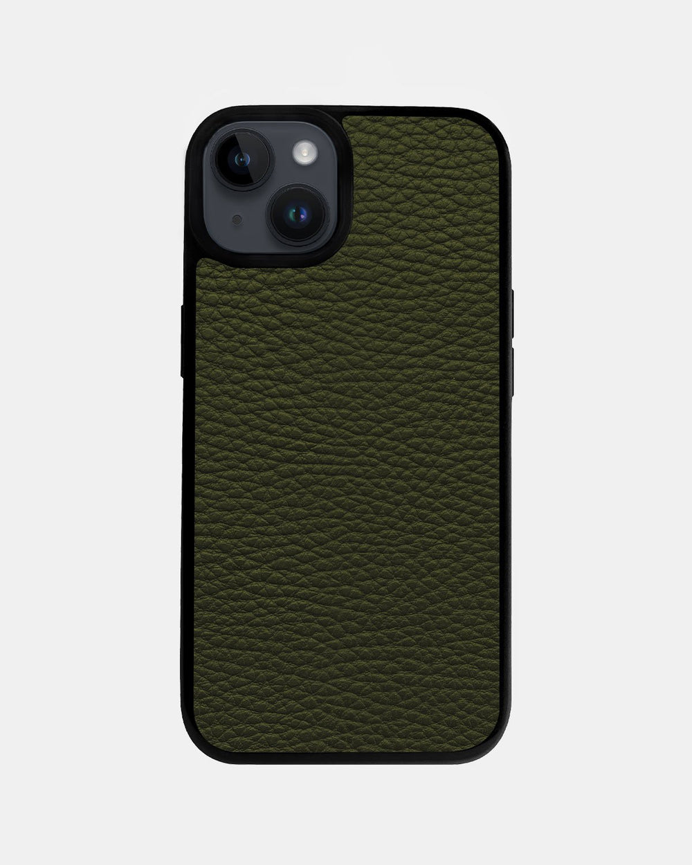 Чохол із зеленої телячої шкіри флотар для iPhone 14 Plus