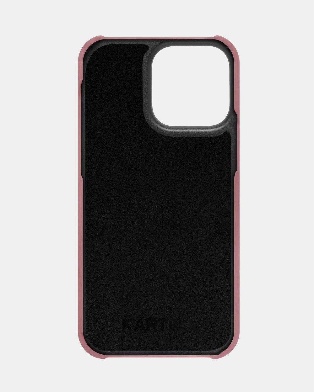 Розовый кожаный чехол для iPhone 14 Pro