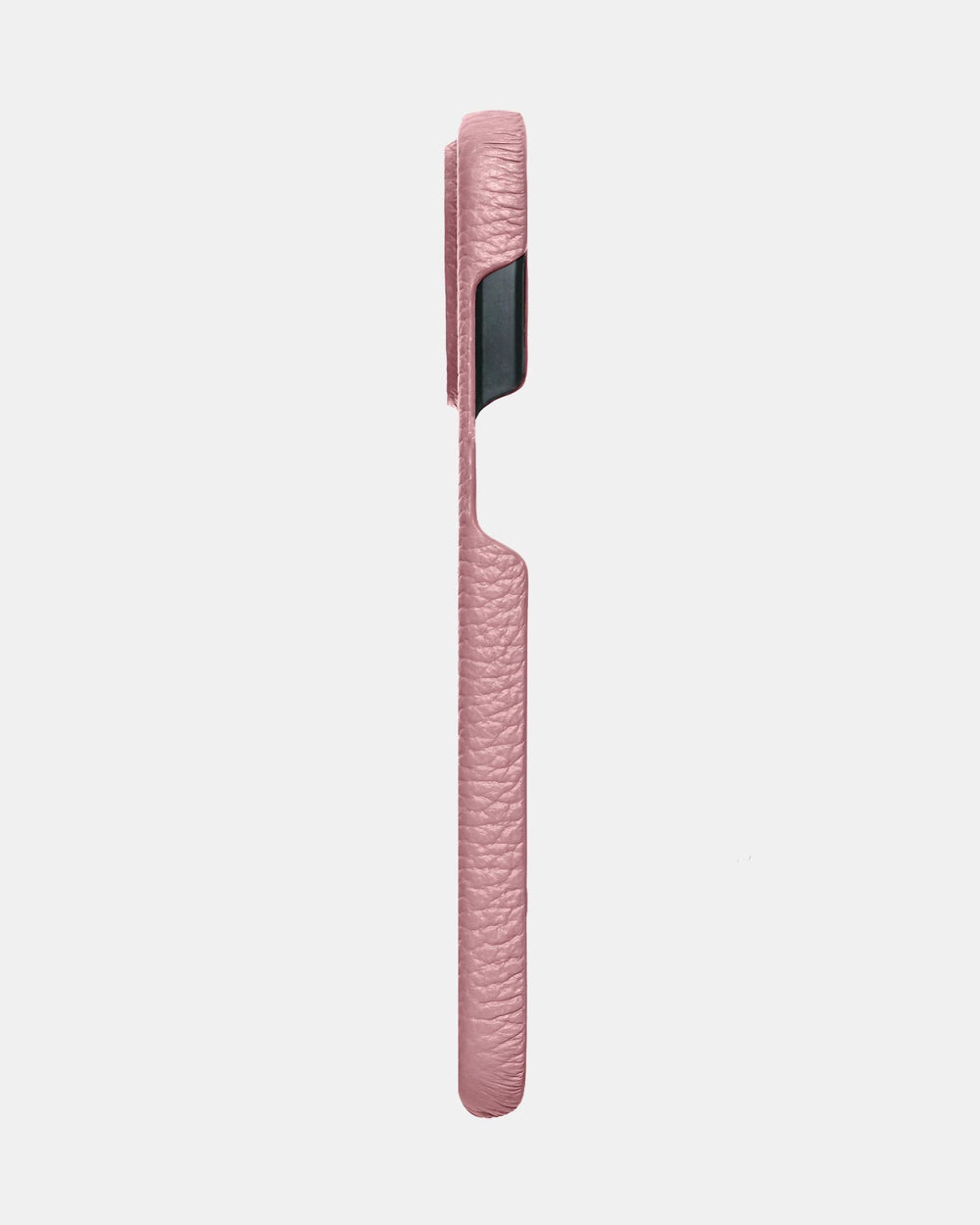 Рожевий шкіряний обтягнутий чохол для iPhone 15 Pro Max