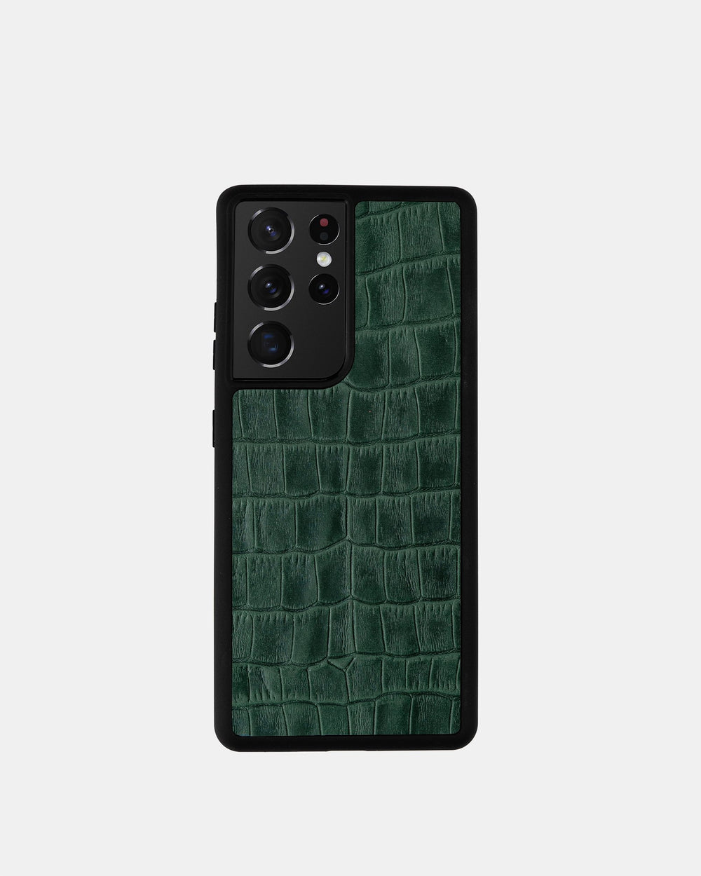 Etui do Samsunga w ciemnozielonym kolorze z tłoczeniem imitującym krokodyla