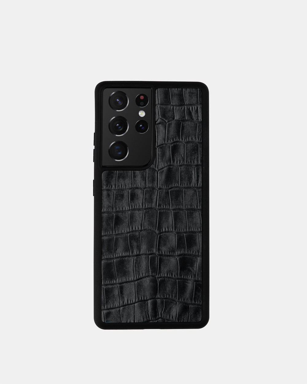 Etui do Samsunga w czarnym kolorze z tłoczeniem imitującym krokodyla