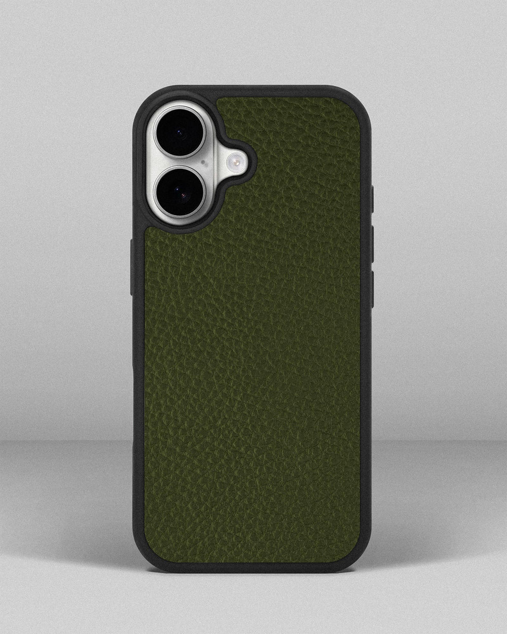 Etui z zielonej cielęcej skóry floater do iPhone 17