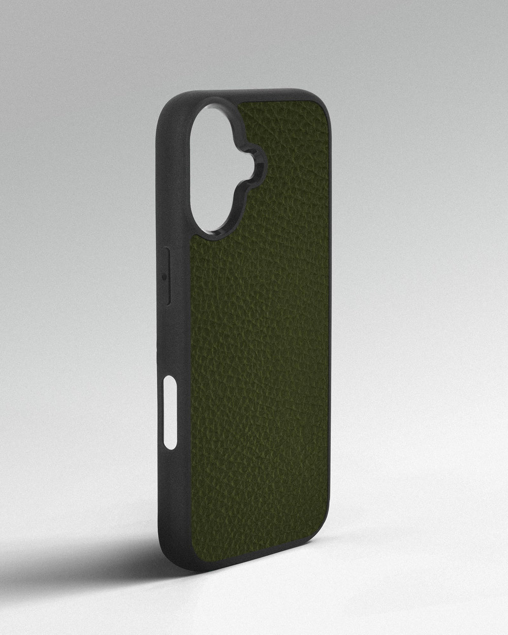 Etui z zielonej cielęcej skóry floater do iPhone 17