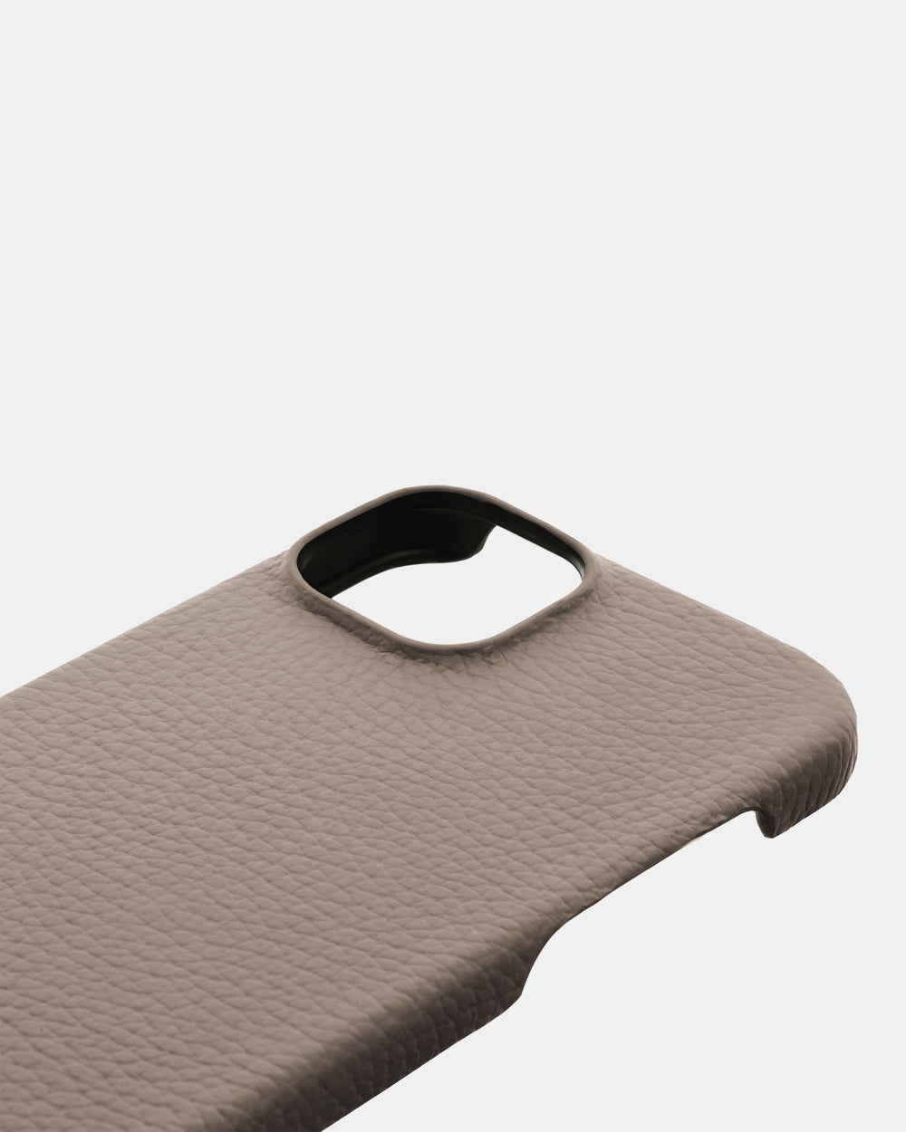 Beżowe skórzane etui na iPhone 16