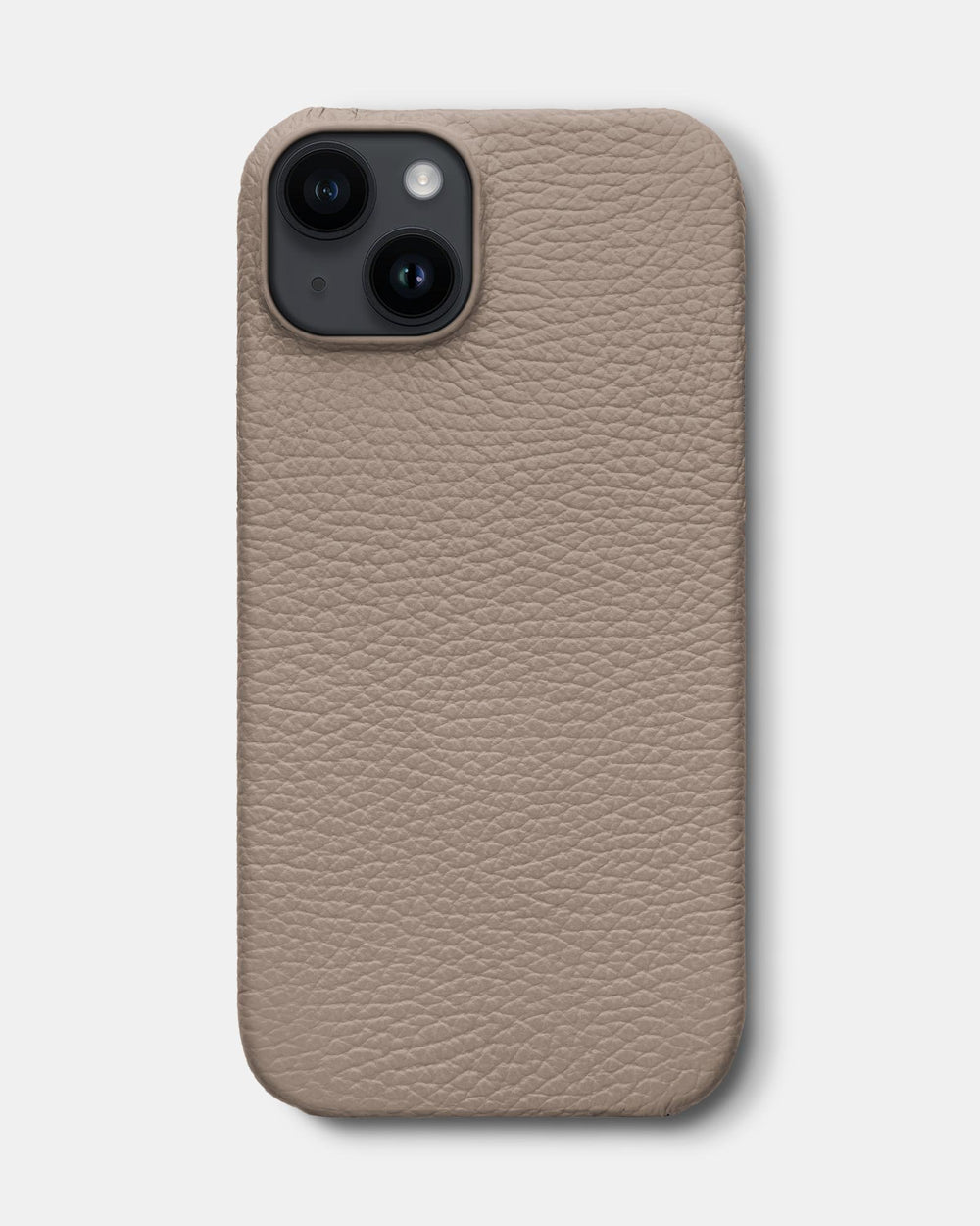 Бежевый кожаный чехол для iPhone 14 Plus
