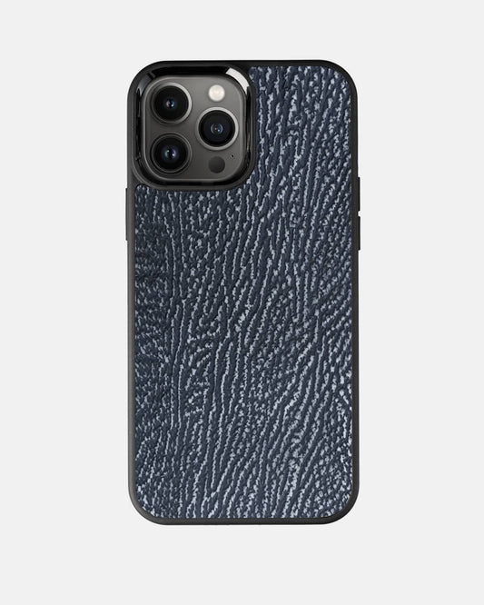 Чохол із темно-сірої шкіри акули для iPhone 13 Pro Max