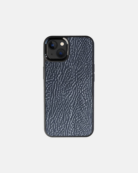 Чохол із темно-сірої шкіри акули для iPhone 13