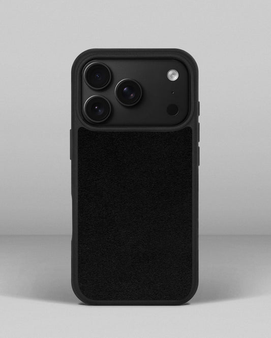 Чохол із чорною вставкою з алькантари для iPhone 18 Pro