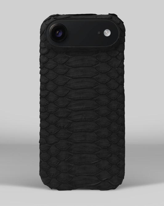 Шкіряний чохол з чорного пітона для iPhone 17 Air