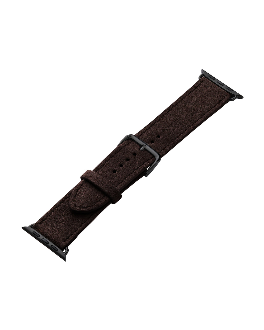 Ремінець для Apple Watch з алькантари у темно-коричневому кольорі