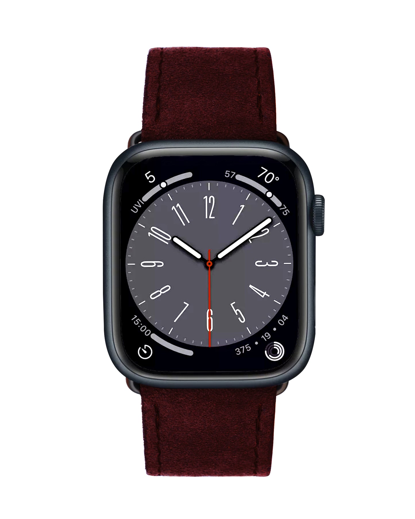 Ремешок для Apple Watch из алькантары серого цвета