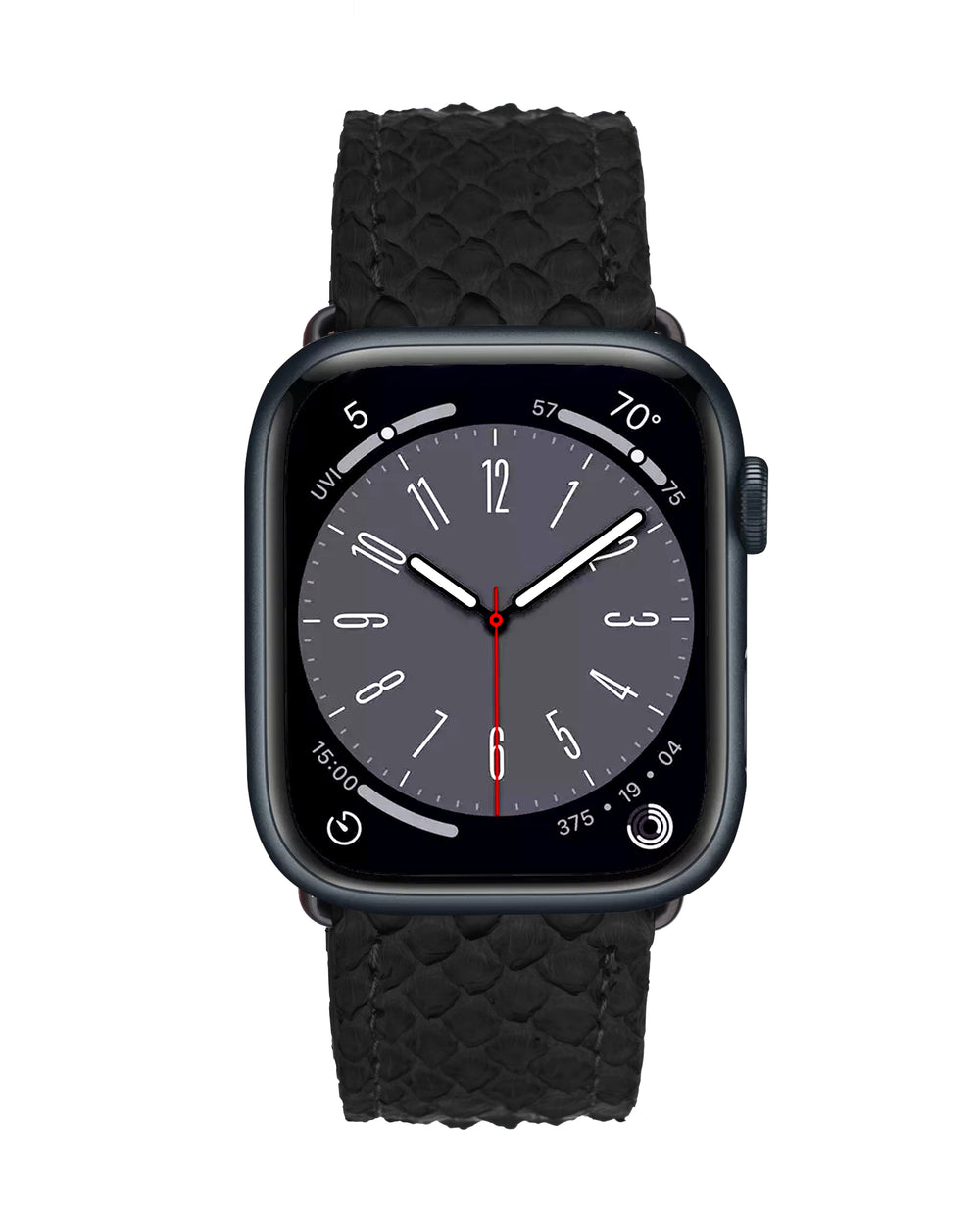 Ремешок для Apple Watch из кожи питона черного цвета
