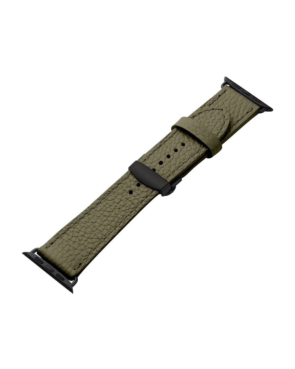 Pasek do Apple Watch ze skóry floater w oliwkowym kolorze