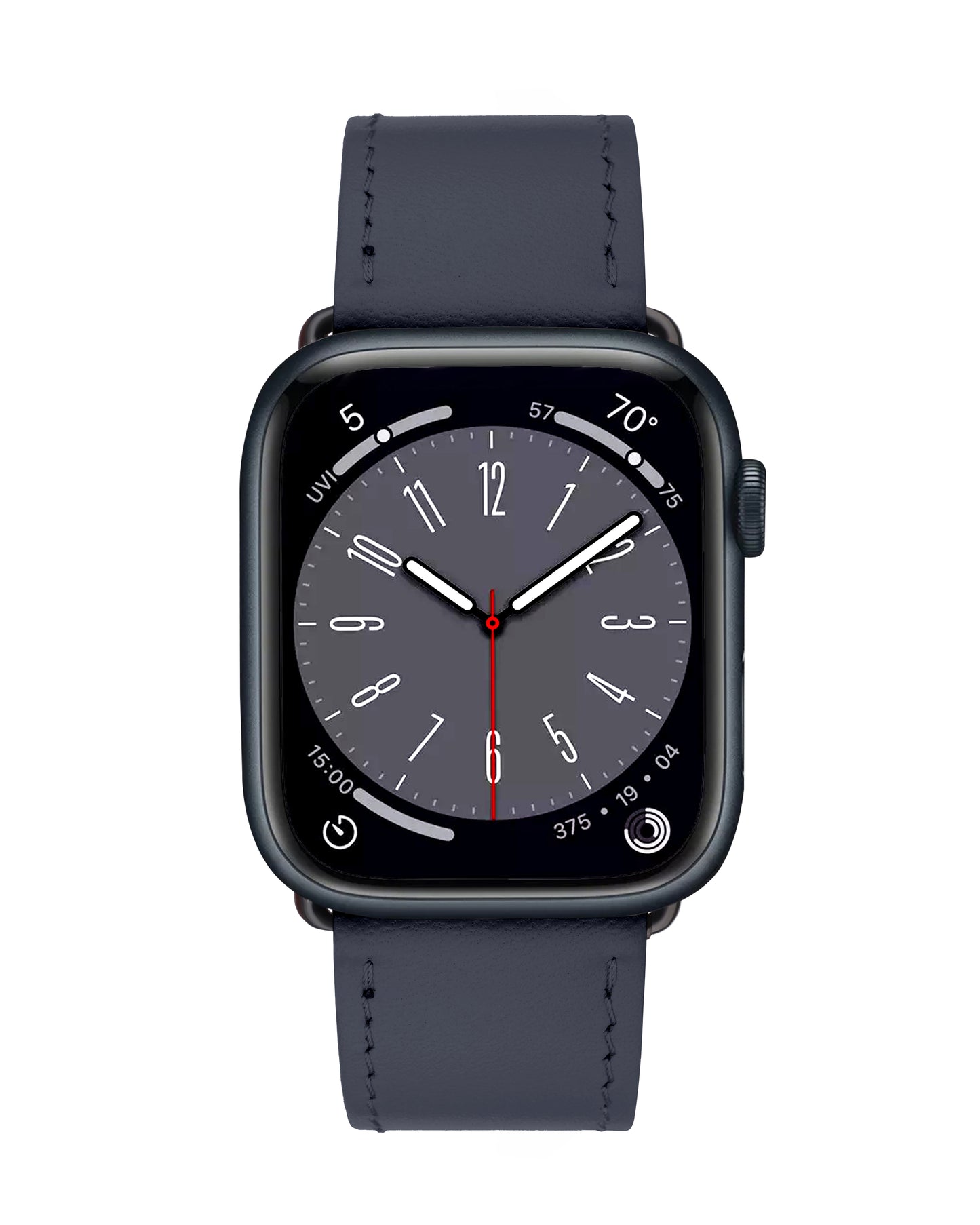 Ремінець для Apple Watch зі шкіри купон у синьому кольорі