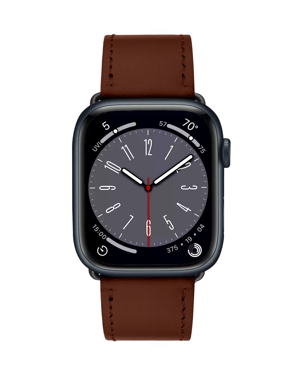 Ремінець для Apple Watch зі шкіри купон у рудому кольорі