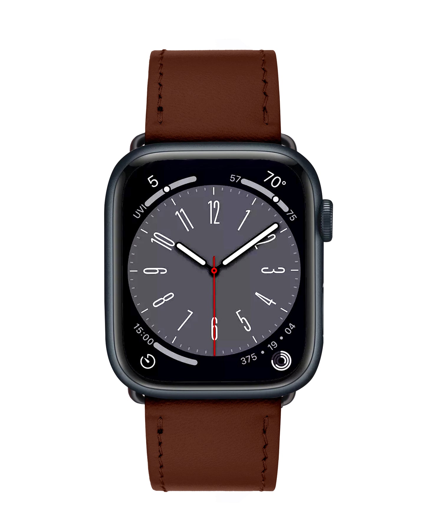 Ремінець для Apple Watch зі шкіри купон у рудому кольорі